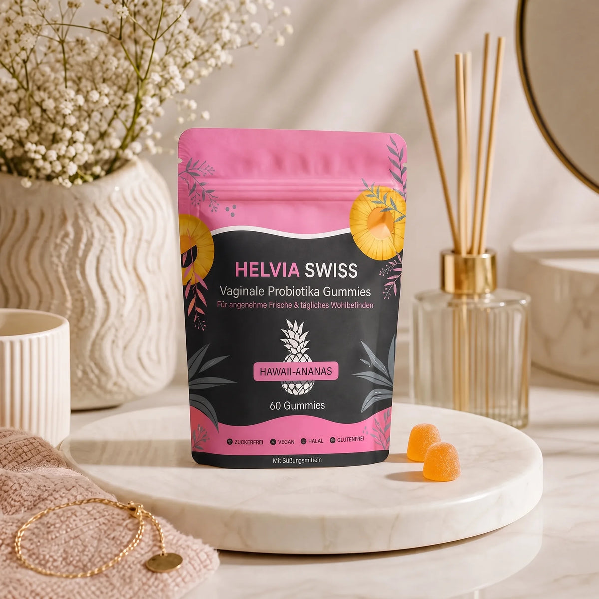 FemiFlore® – Probiotische Intim-Gummies HELVIA SWISS