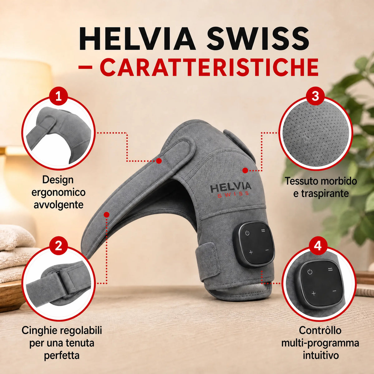 Fascia Riscaldante Spalla HELVIA SWISS
