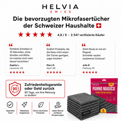 Magische Mikrofaser-Tücher (5er-Set) HELVIA SWISS