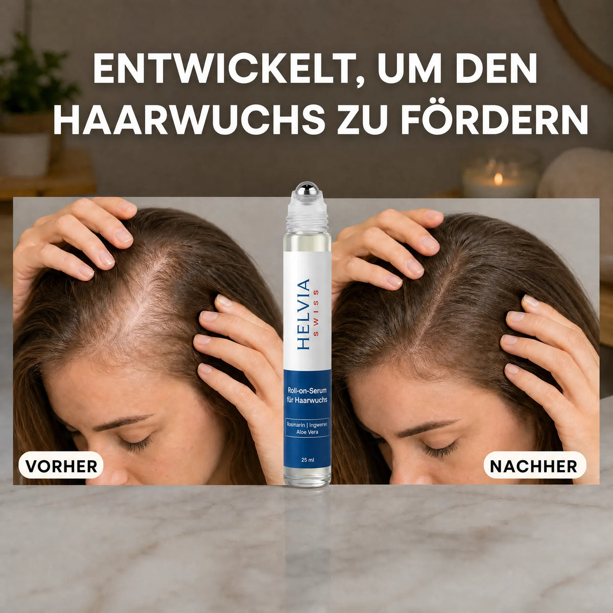 Haarwuchs Roll-On Serum HELVIA SWISS