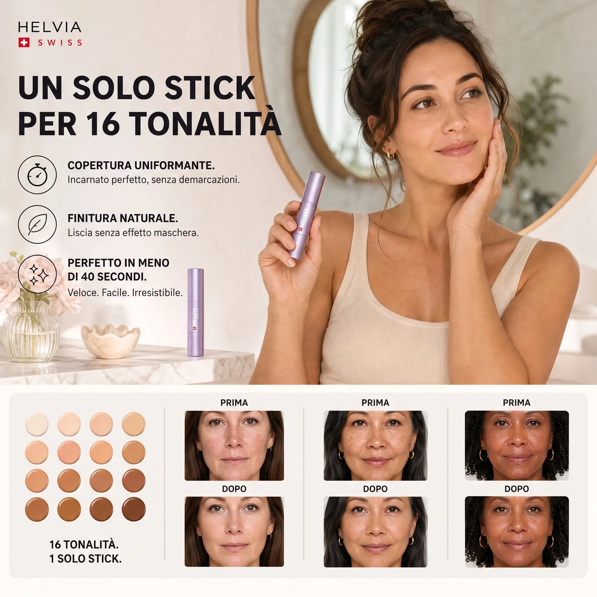 Stick Fondotinta Camaleonte HELVIA SWISS