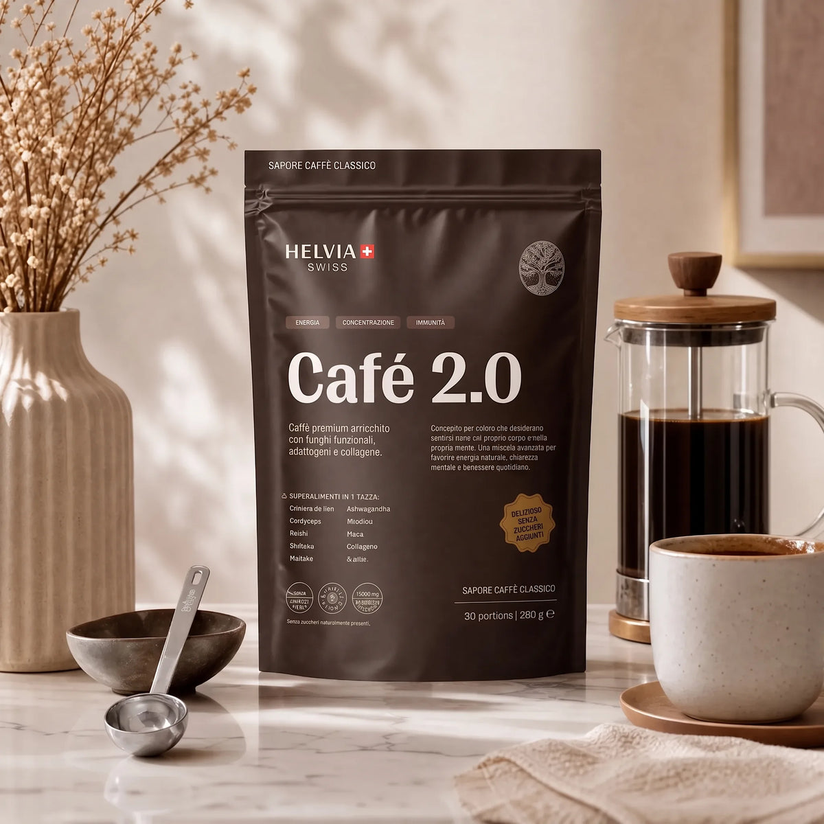 Coffee 2.0 — Caffè ai Funghi Funzionali HELVIA SWISS