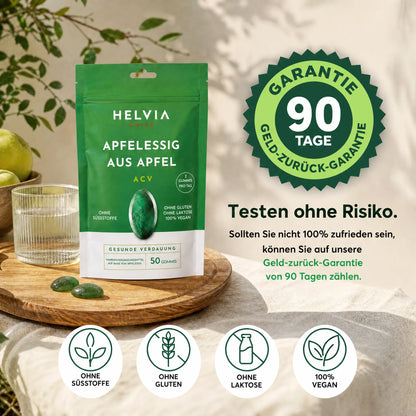 Apfelessig Gummies - Flacher Bauch & Verdauung HELVIA SWISS