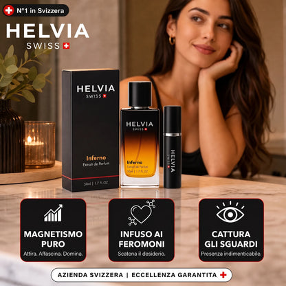 Inferno Profumo ai Feromoni per Uomo HELVIA SWISS