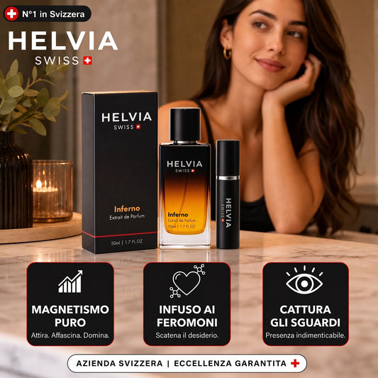 Inferno Profumo ai Feromoni per Uomo HELVIA SWISS