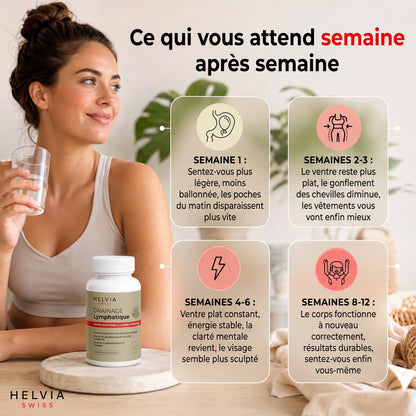 Gélules Drainage Lymphatique Efficacité Maximale HELVIA SWISS