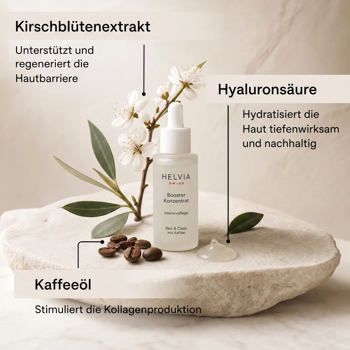 Konzentriertes Anti-Falten-Booster-Serum HELVIA SWISS