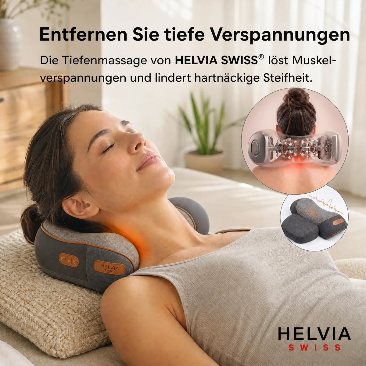 Zervikalmassagegerät 3-in-1 HELVIA SWISS