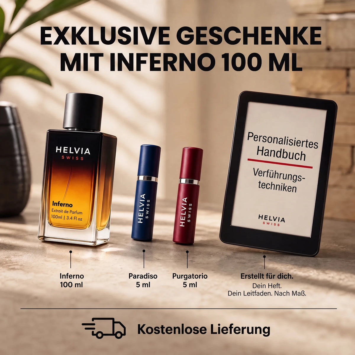 Parfum Inferno mit Pheromonen für Männer HELVIA SWISS