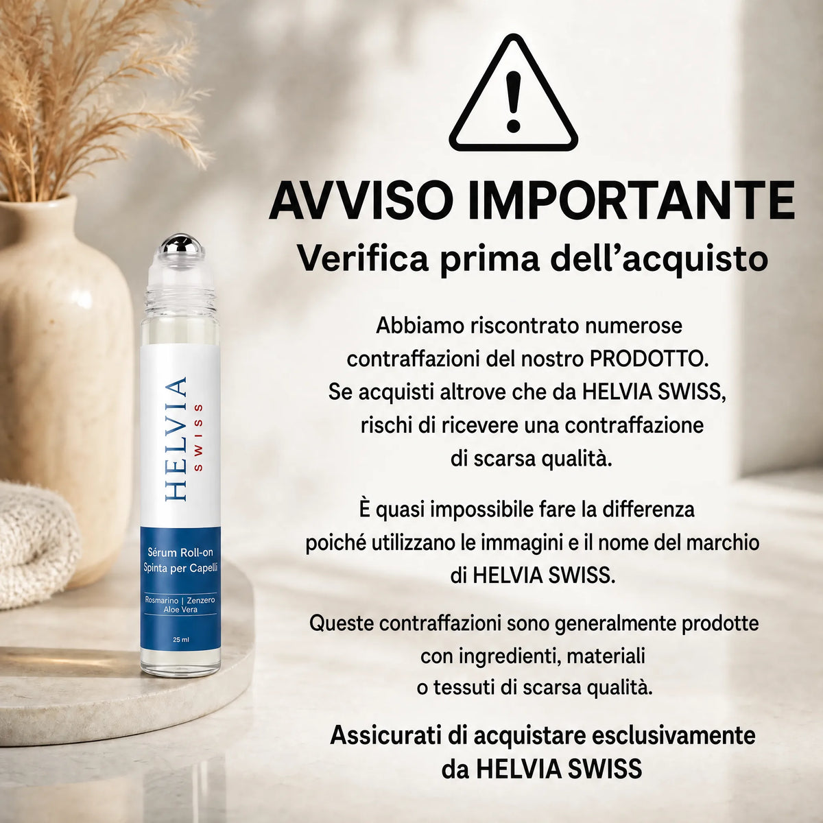 Siero Roll-On Ricrescita Capillare HELVIA SWISS