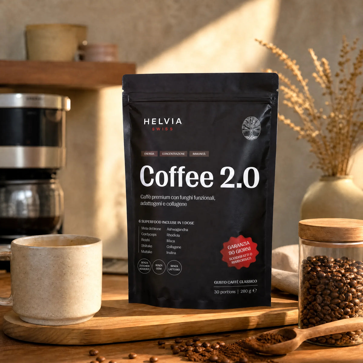 Coffee 2.0 – Caffè Funzionale Energia & Focus HELVIA SWISS