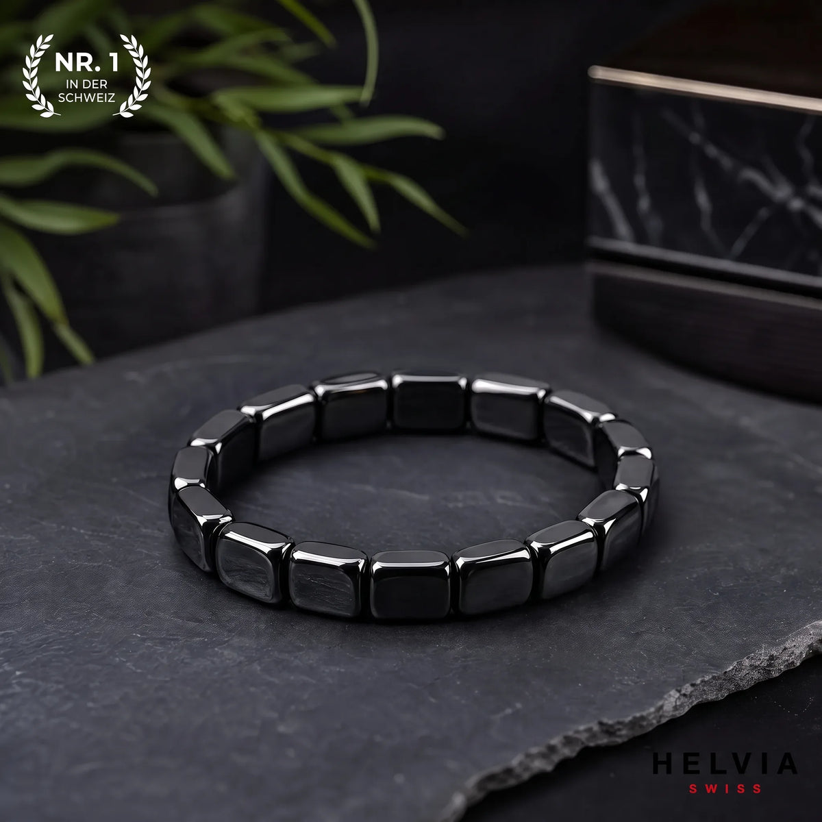 Magnetisches Hämatit-Armband - HELVIA SWISS