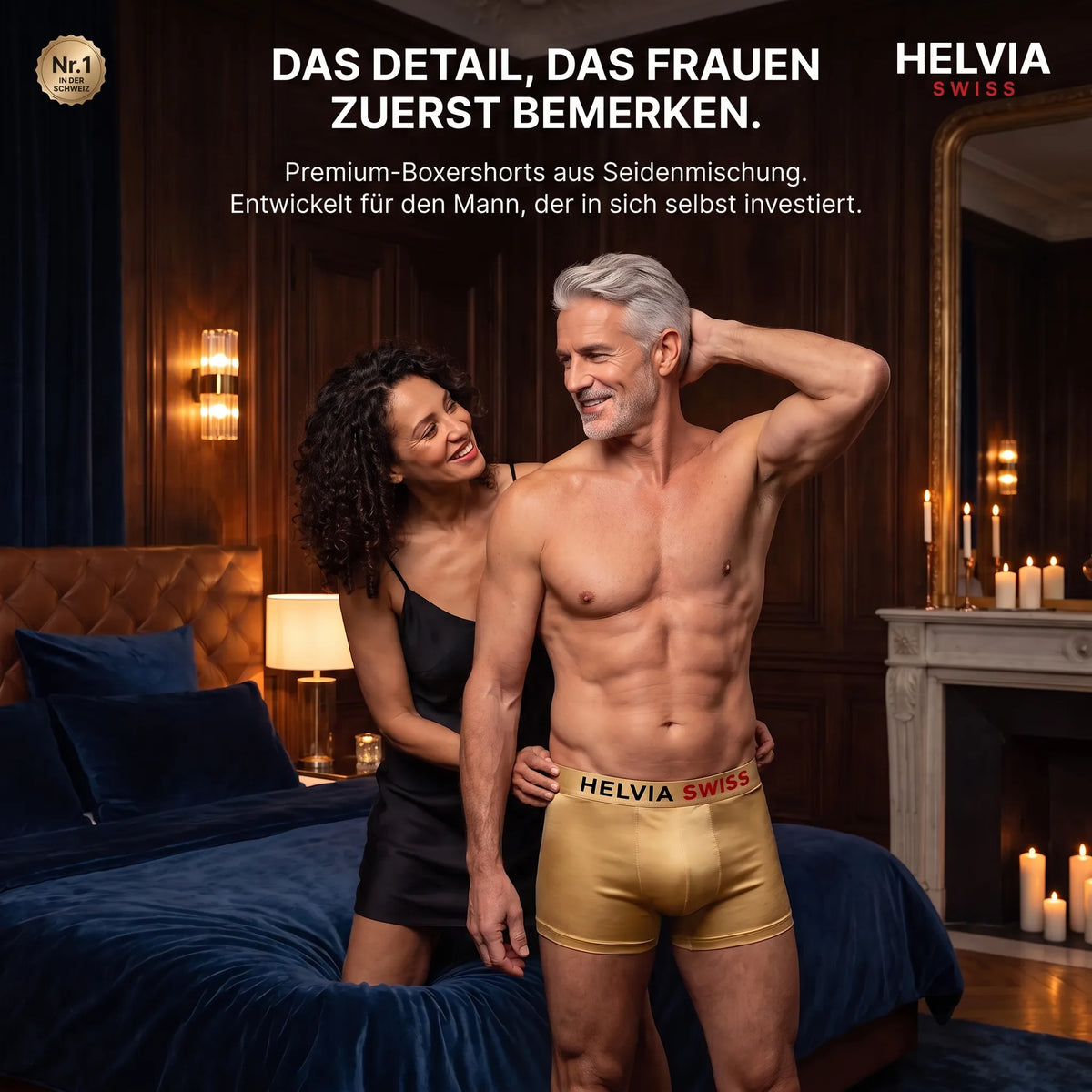 Boxer aus Premium-Seide Absoluter Komfort HELVIA SWISS