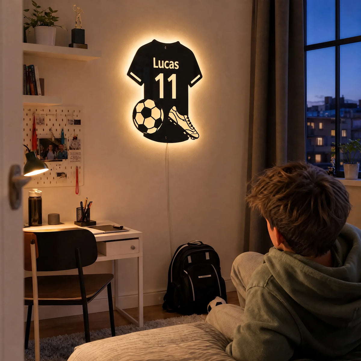 Specchio LED Calcio Personalizzato HELVIA SWISS