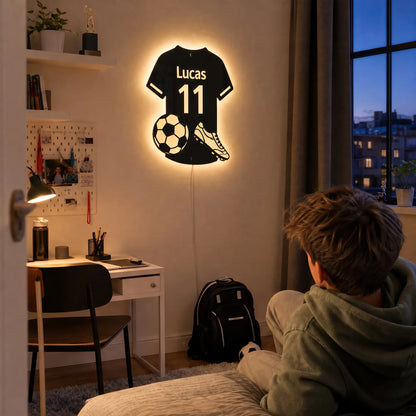 Specchio LED Calcio Personalizzato HELVIA SWISS