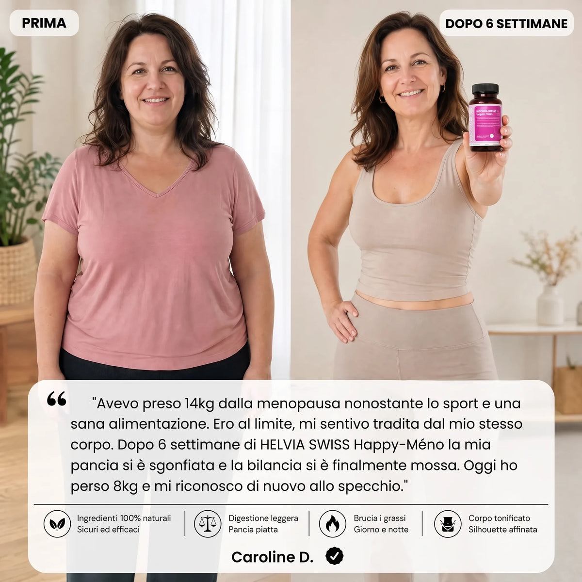 Happy-Méno — Perdita di Peso Menopausa HELVIA SWISS