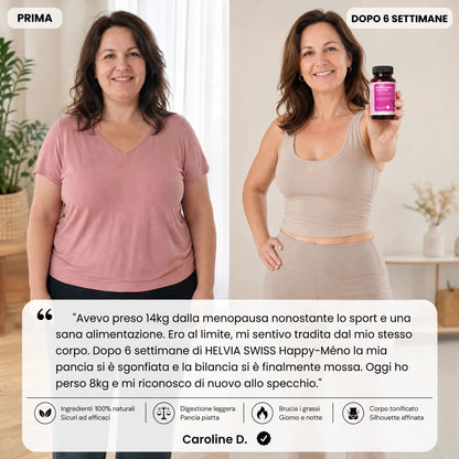 Happy-Méno — Perdita di Peso Menopausa HELVIA SWISS