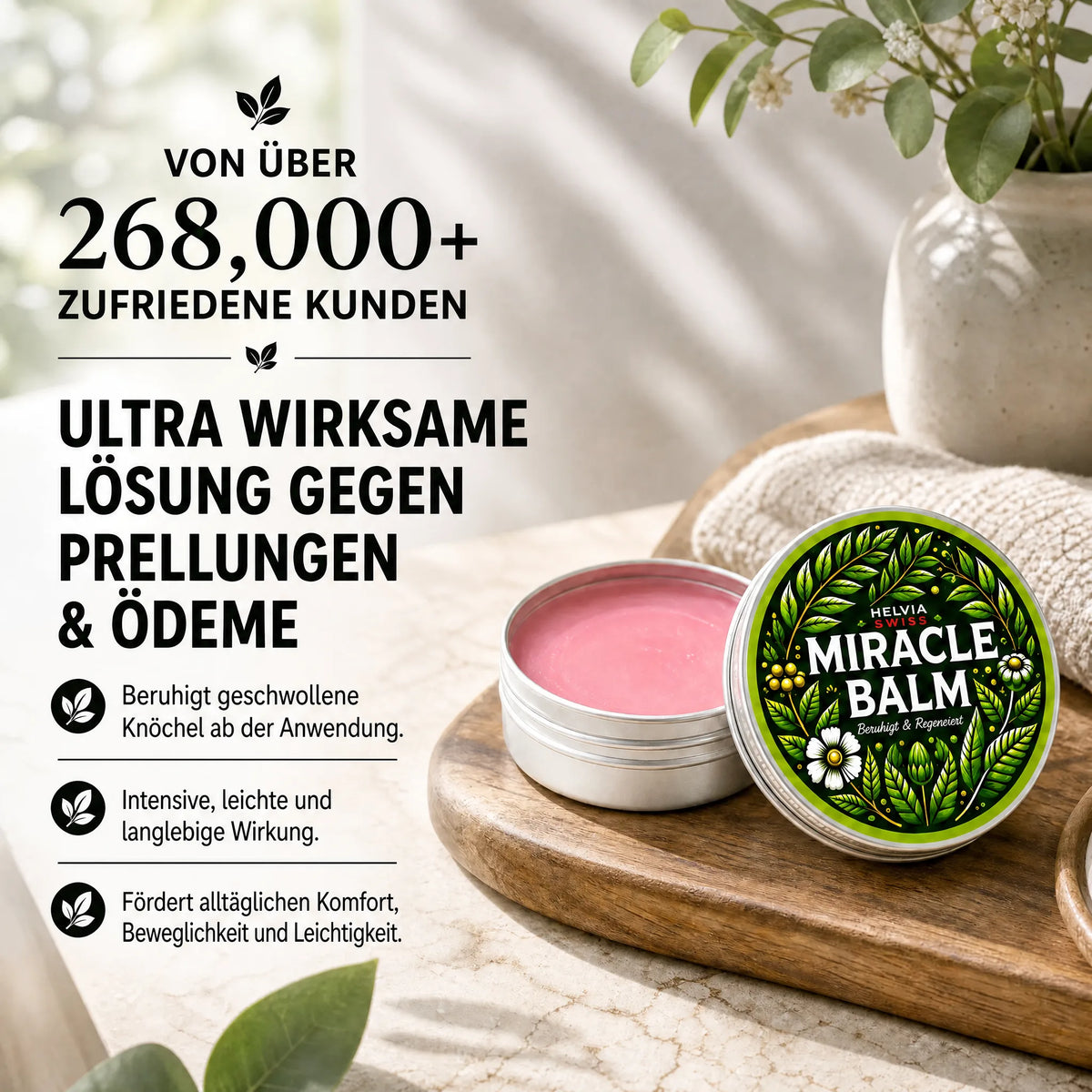 Wunder-Balsam Gegen Schwere Beine HELVIA SWISS