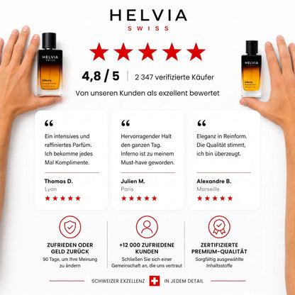 Parfum Inferno mit Pheromonen für Männer HELVIA SWISS