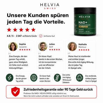 NAD+ Longevity Liposomal HELVIA SWISS