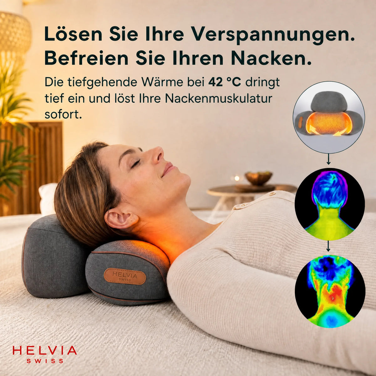Zervikalmassagegerät 3-in-1 HELVIA SWISS