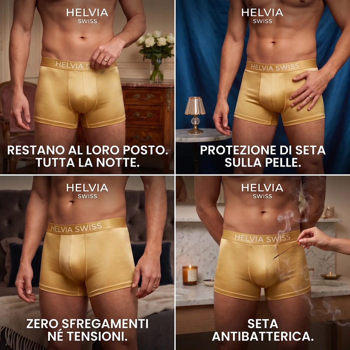 Boxer in Seta Premium Comfort Assoluto HELVIA SWISS