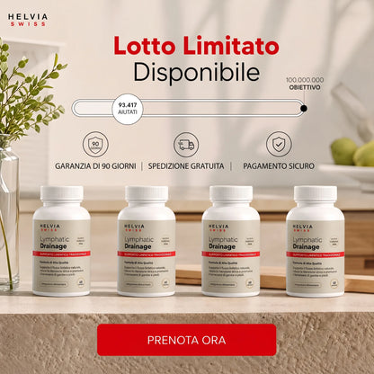 Capsule Drenaggio Linfatico Massima Efficacia HELVIA SWISS