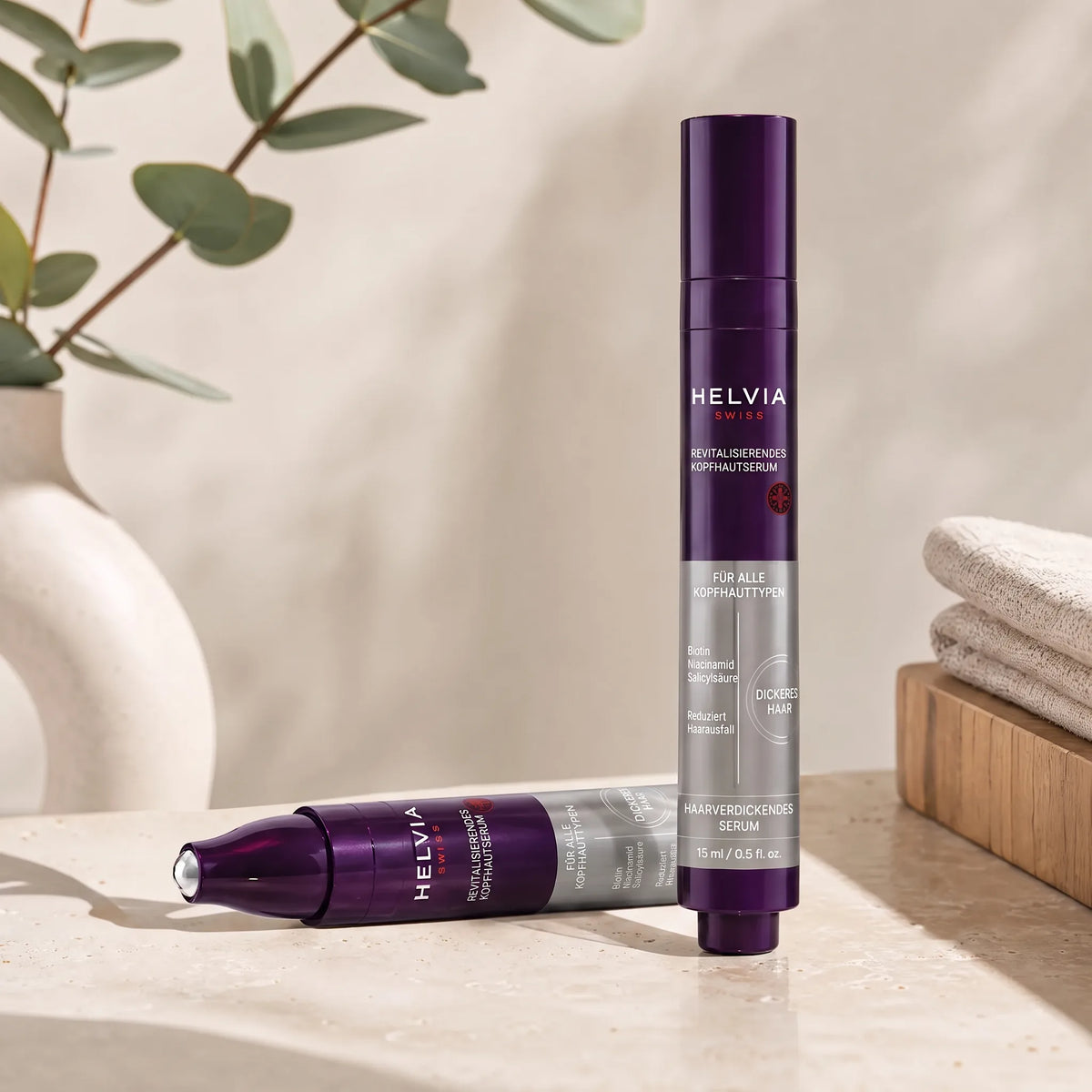 Kopfhaut Serum Roll-On Verdichtend HELVIA SWISS