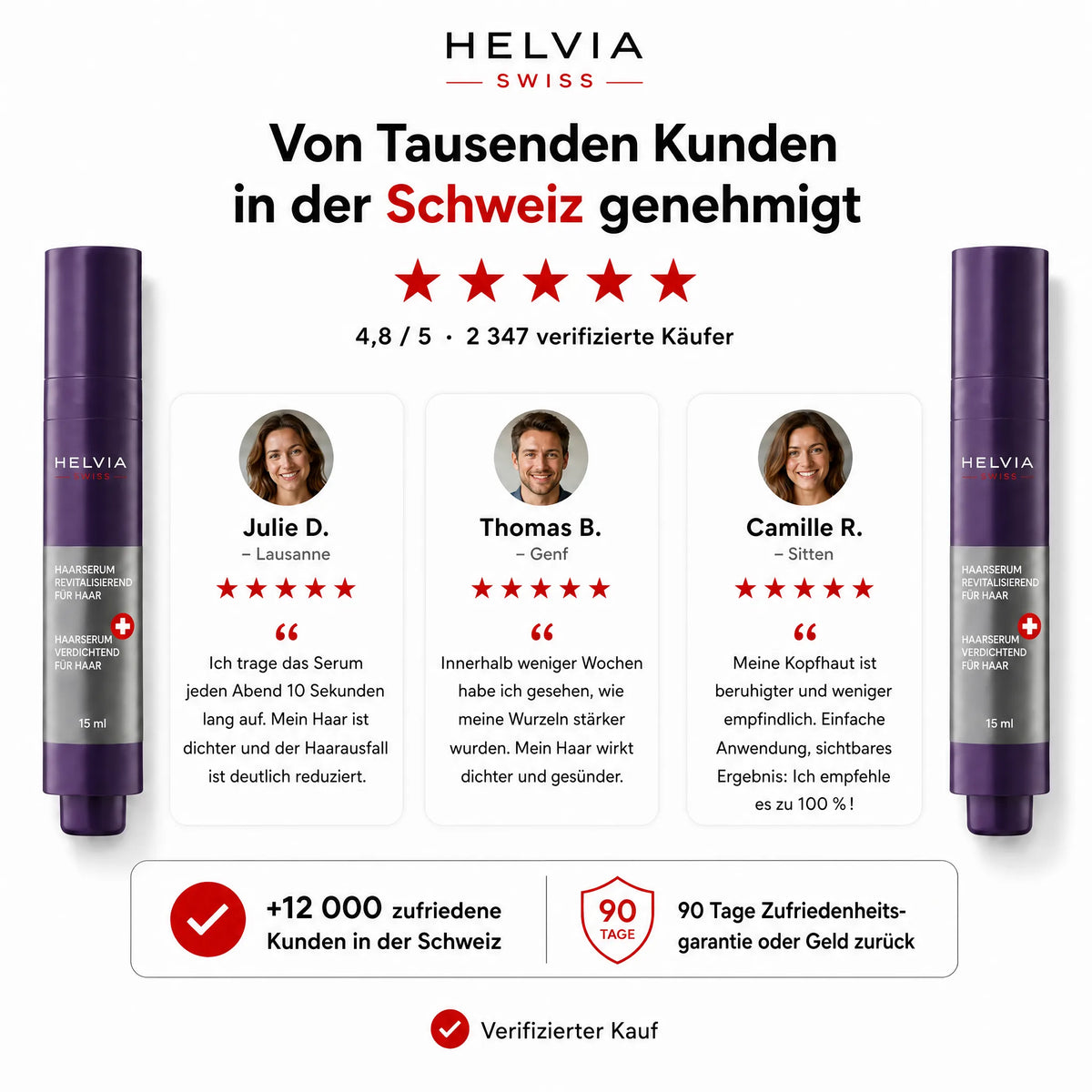 Kopfhaut Serum Roll-On Verdichtend HELVIA SWISS