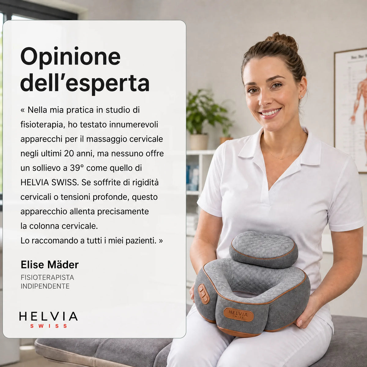 Massaggiatore Cervicale 3-in-1 HELVIA SWISS