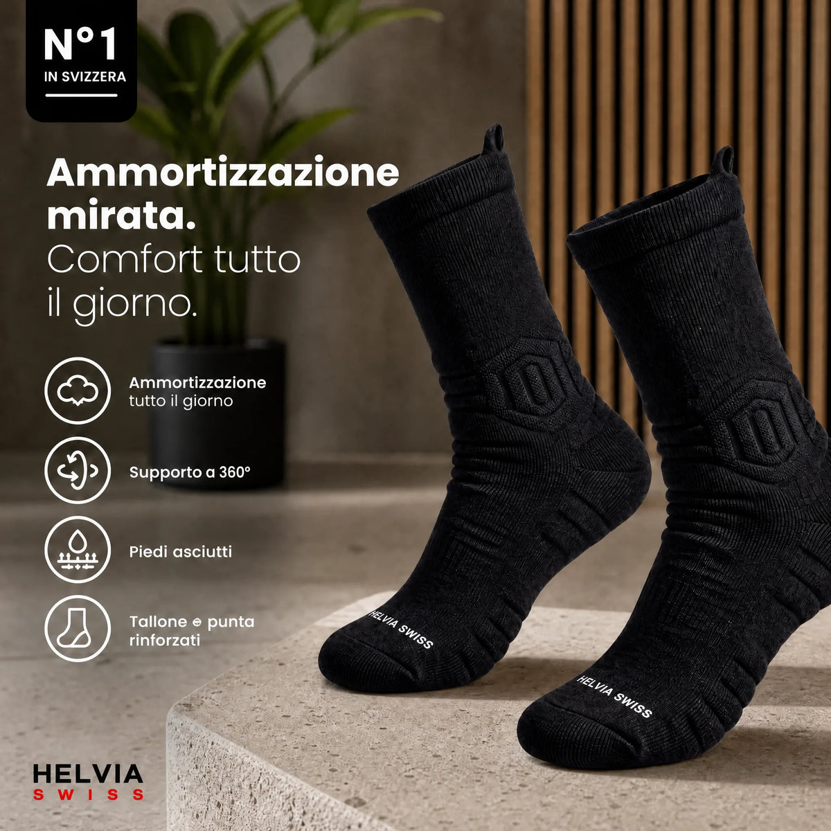 Calze da Lavoro Bambù HELVIA SWISS