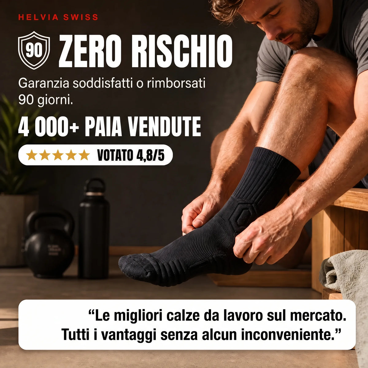 Calze da Lavoro Bambù HELVIA SWISS