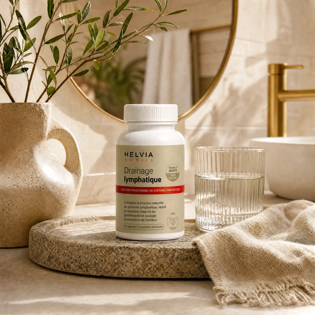 Gélules Drainage Lymphatique Efficacité Maximale HELVIA SWISS