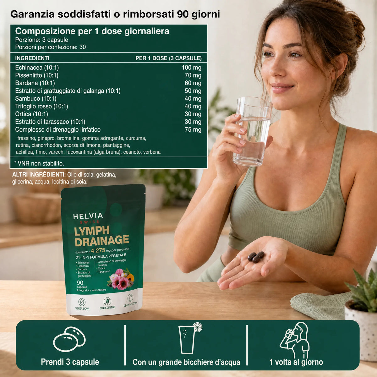 Lymph Drainage Softgels HELVIA SWISS