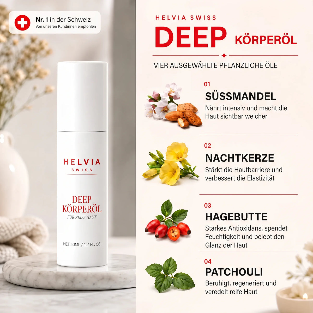 Sora – Koreanisches Körperöl für reife Haut HELVIA SWISS