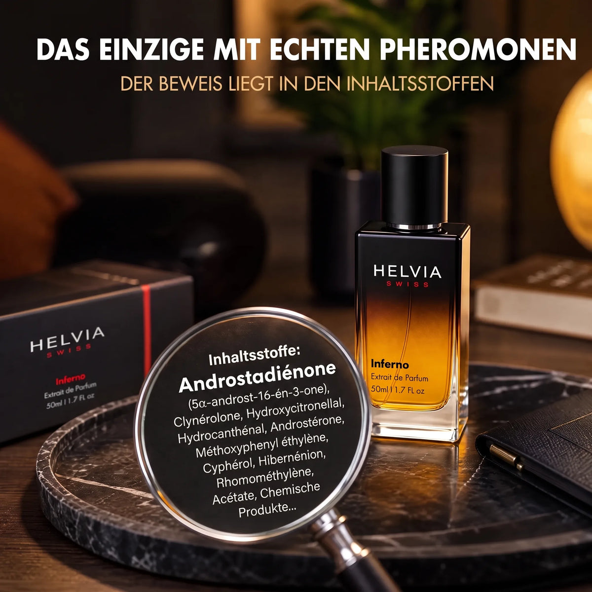 Parfum Inferno mit Pheromonen für Männer HELVIA SWISS