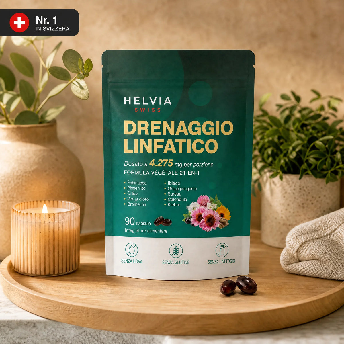 Lymph Drainage Softgels HELVIA SWISS