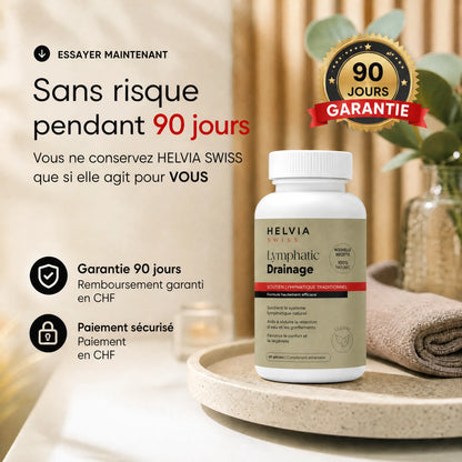 Gélules Drainage Lymphatique Efficacité Maximale HELVIA SWISS