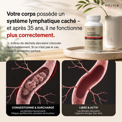 Gélules Drainage Lymphatique Efficacité Maximale HELVIA SWISS