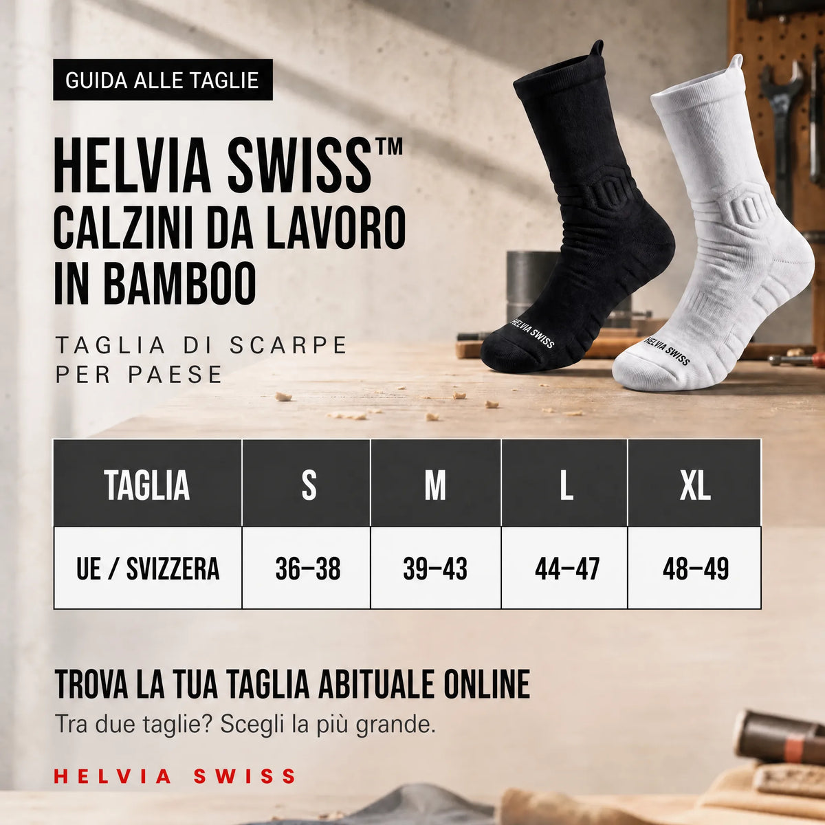 Calze da Lavoro Bambù HELVIA SWISS