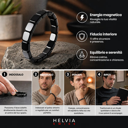 Bracciale Ematite Magnetica - HELVIA SWISS