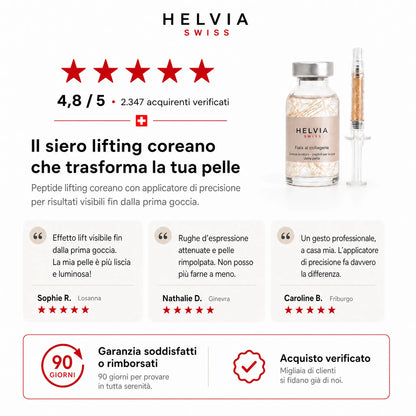 Siero Liftante Peptidi di Seta HELVIA SWISS