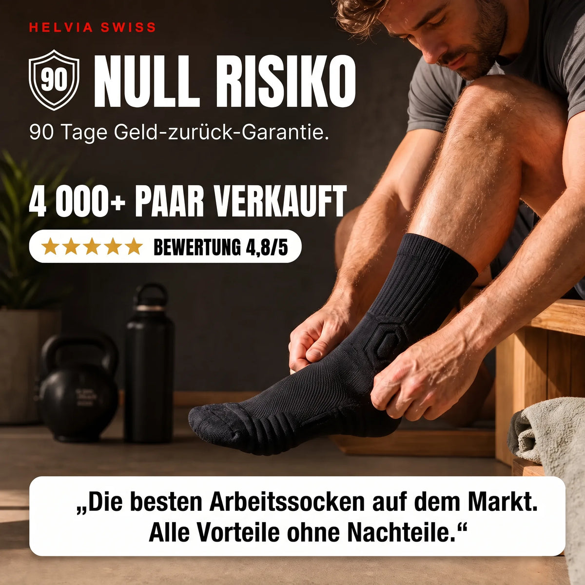 Bambus Arbeitssocken HELVIA SWISS