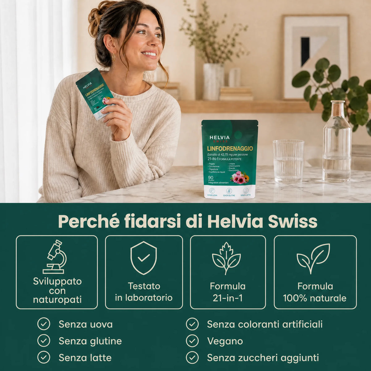 Lymph Drainage Softgels HELVIA SWISS