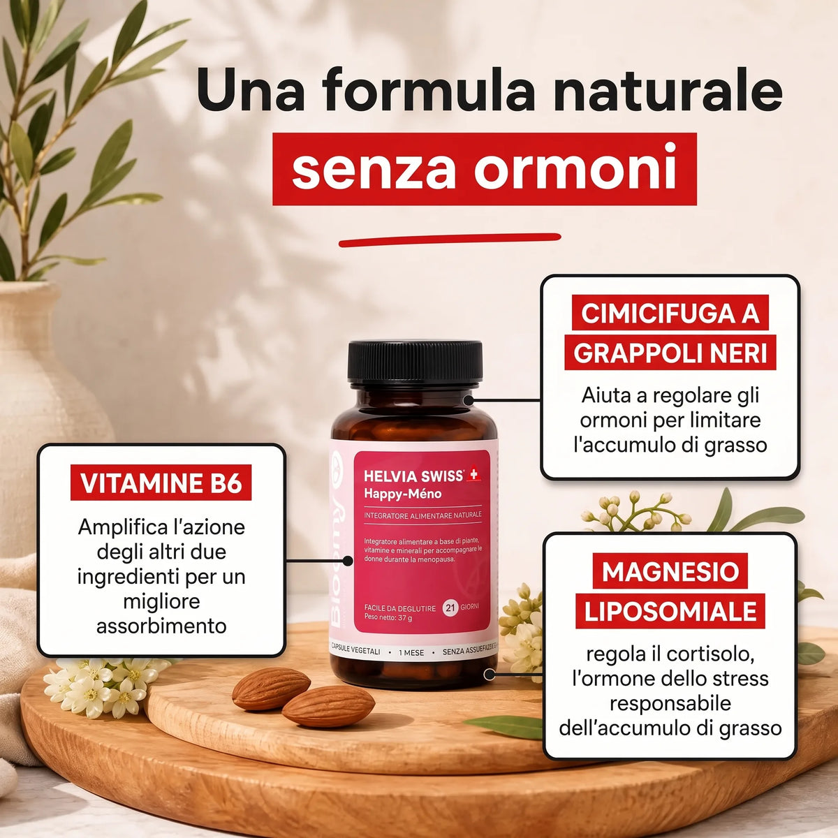 Happy-Méno — Perdita di Peso Menopausa HELVIA SWISS