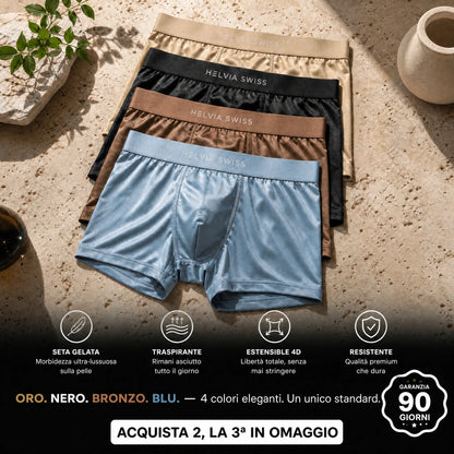 Boxer in Seta Premium Comfort Assoluto HELVIA SWISS
