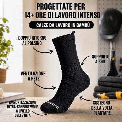 Calze da Lavoro Bambù HELVIA SWISS