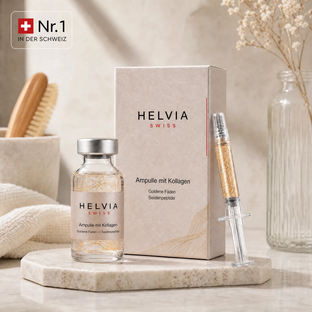 Straffendes Seiden-Peptid-Serum HELVIA SWISS