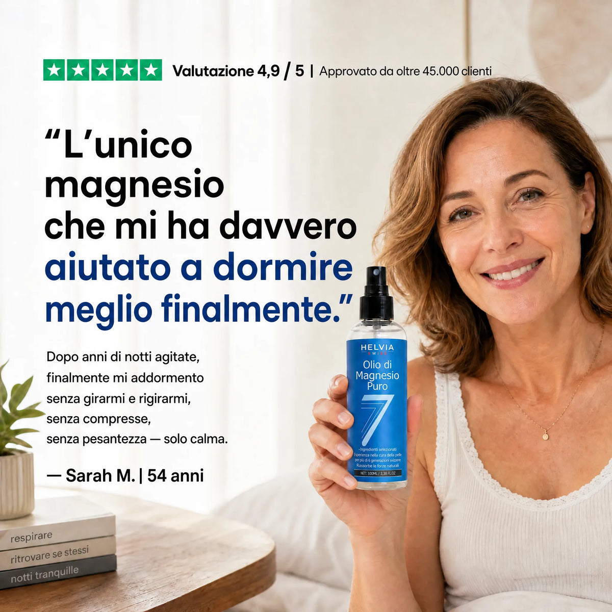 Spray Magnesio Puro Sonno Profondo HELVIA SWISS