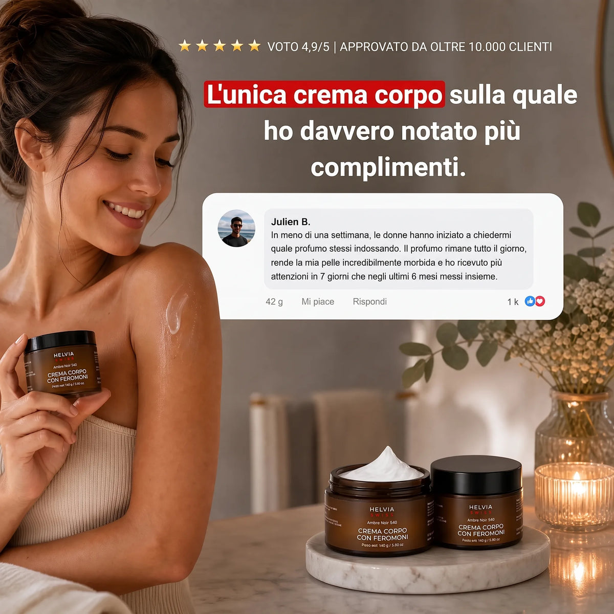 Crema Idratante ai Feromoni HELVIA SWISS